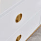 TV001 White & Gold Functional Storage TV Stand